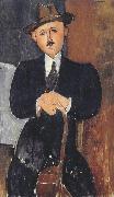 Amedeo Modigliani, Seated Man with a Cane (mk39)
